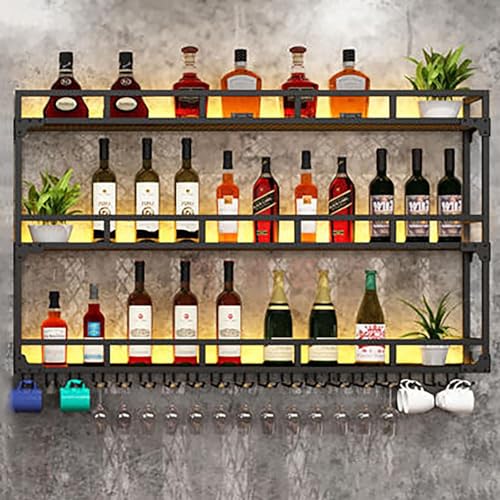 GYRAZXS Botellero de Pared de 3 Niveles,...