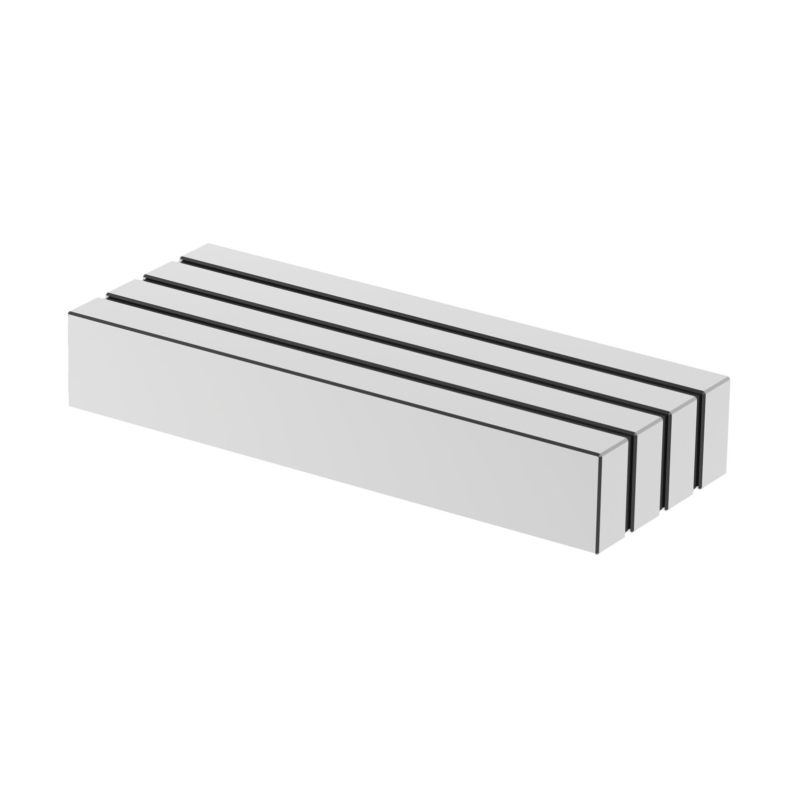 AplysiaTech Large N52 Rectangle Magnet - 3" L x 1/2" W x 1/4" H - 4 Pack, Super Strong Neodymium Bar Magnets, Powerful Rare Earth Magnets, Heavy Duty