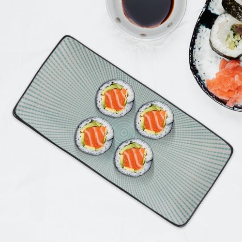 Bandeja rectangular de cerámica japonesa COHEALI miniatura 3