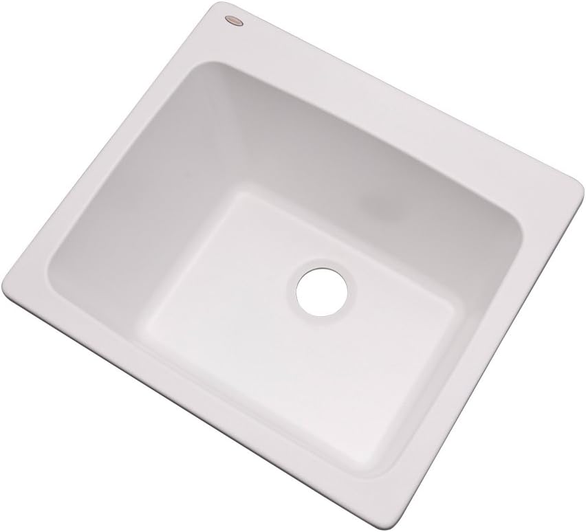 Dekor Sinks 42000NSC Wakefield Laundry Tub, 25-Inch, White