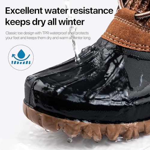FREE SOLDIER Women's Waterproof Winter Cold Weather Snow Boots for Women Outdoor Fashion Duck Boots Comfortable Insulated3