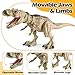 Tyrannosaurus Rex Action Figure Dinosaur Toy for Kids 3-5, Realistic T-Rex with Vibration Feature Roaring, Lights, Continuous Spray, Movable Jaws & Limbs – Birthday for Kids (Khaki)