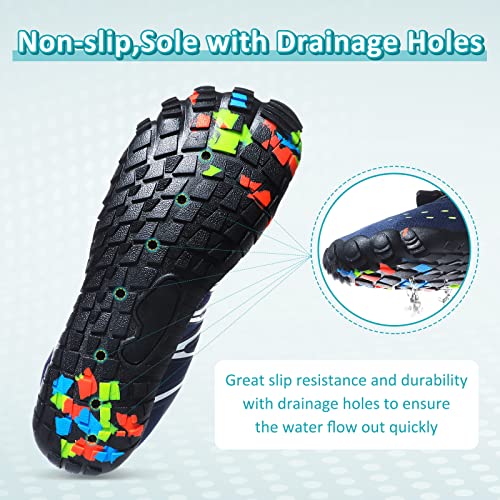 Image of ziitop Water Shoes for Men Women Beach Barefoot Swim Rock Climbing Pool Shoes Socks, Anti-Slip Breathable Quick Dry Lightweight Slip-on, Outdoor Sport Hiking Walking Boating Fishing Diving Surfing
