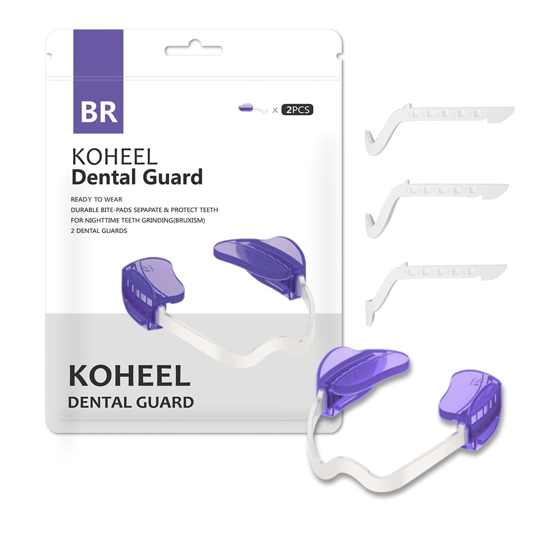 KOHEEL BR-PRO Adjustable Mouth Guard for Teeth Grinding and Clenching, No Boiling Night Guard, Stop Bruxism Dental Guard (2 Count)