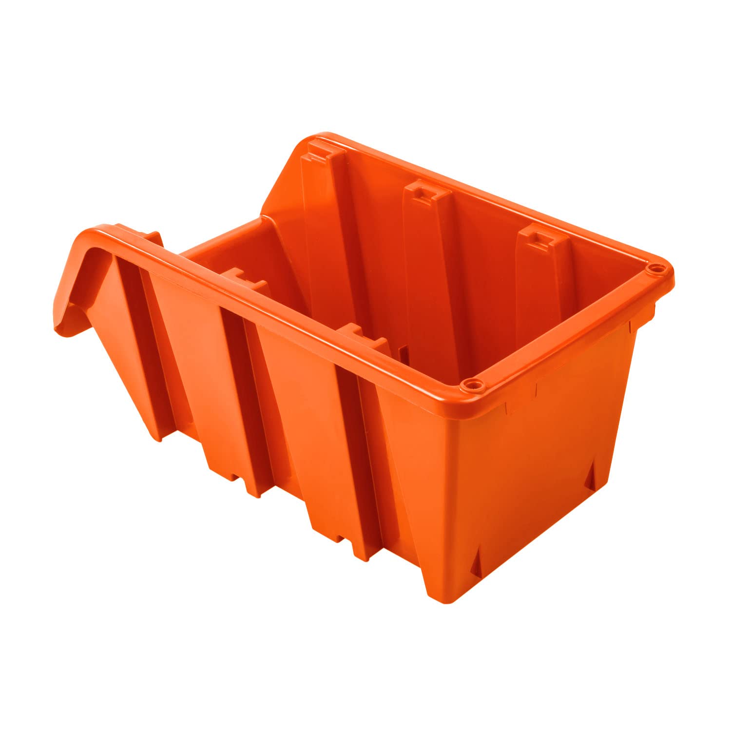 50x Stapelbox 230 x 120 x 160 mm – Stapelboxen Set - Sichtbox Sichtlagerboxen Lagerbox, Orange