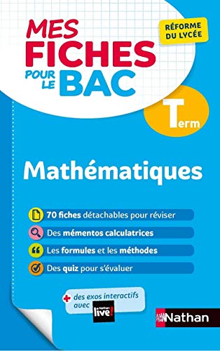 Télécharger Mes Fiches pour le BAC Mathématiques Terminale PDF