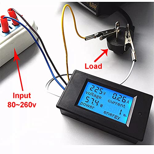 KETOTEK Ampèremeter Voltmeter Digitale Spanningsmeter Krachtmeter Vermogensmeter AC 80-260V 20A Energietester Energie… - Image 6