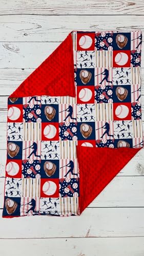 Image of Yawoo Haan Baseball Minky Baby Kids Blankets