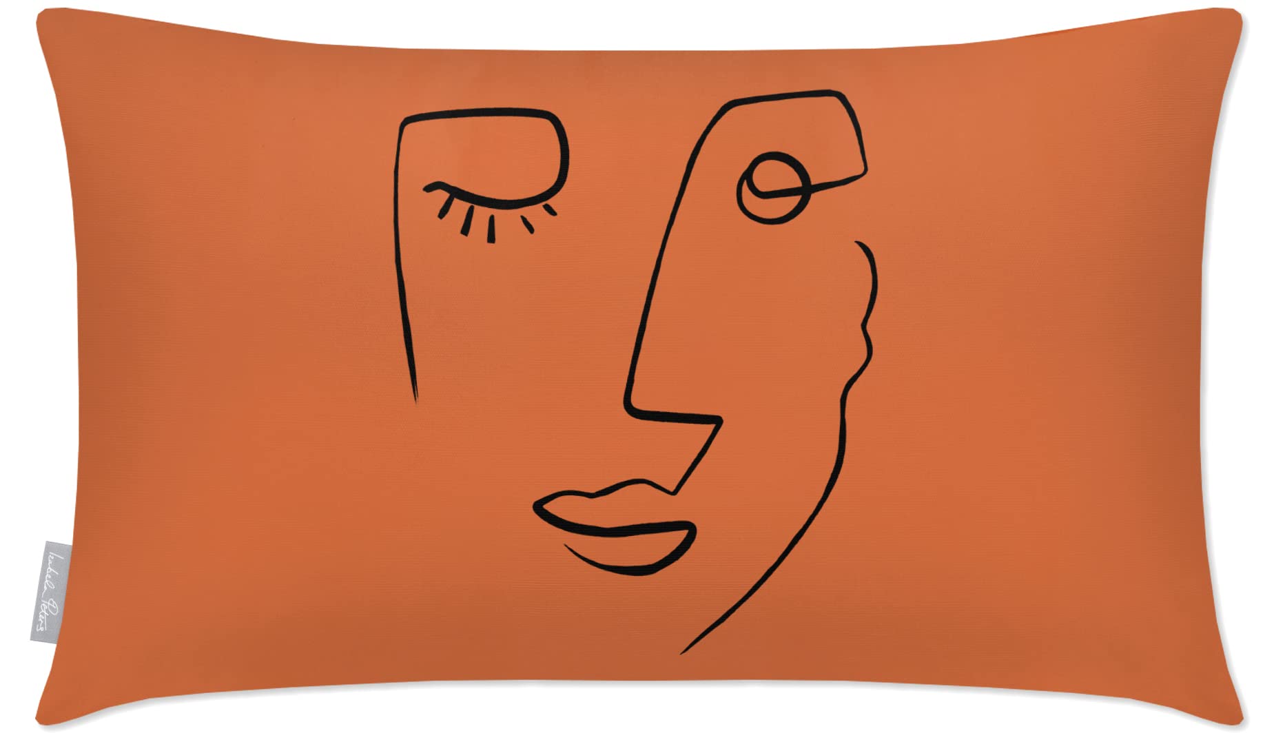 Izabela Peters Outdoor Cushions Waterproof, 50 x 30 cm, Filled Outdoor Cushion, Open Face - Burnt Ochre, Garden Furniture Cushions, Outdoor Seat Cushions, Garden Chair Cushions