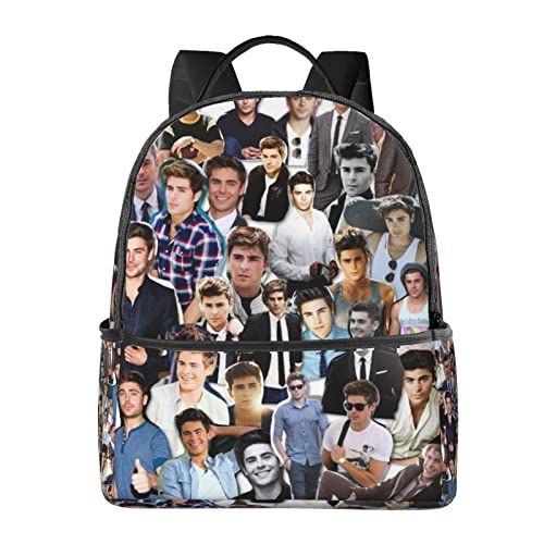 CRISTOFANO Classic Shoulder Bag, Zac Efron Backpack Travel Knapsack Lightweight Daypack