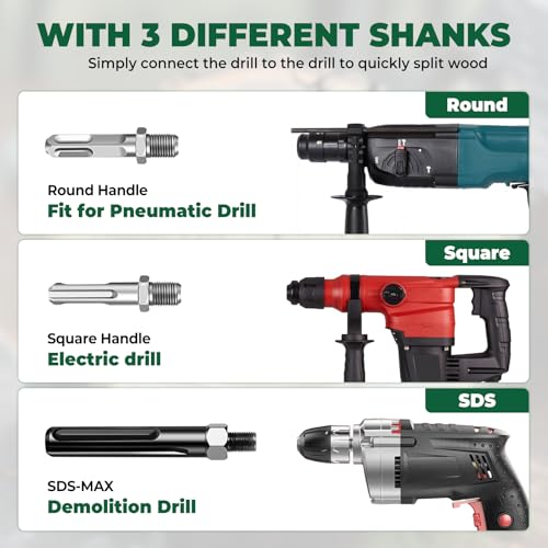 dcvbny 50mm Log Splitting Drill Bit