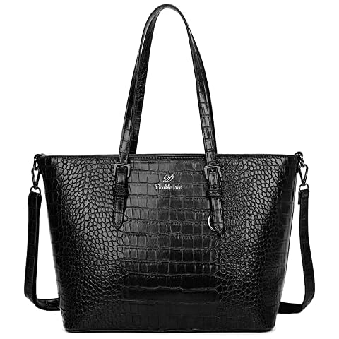 Double Tree - Sac à Main Bandoulière Femme Similicuir Crocodile Cover