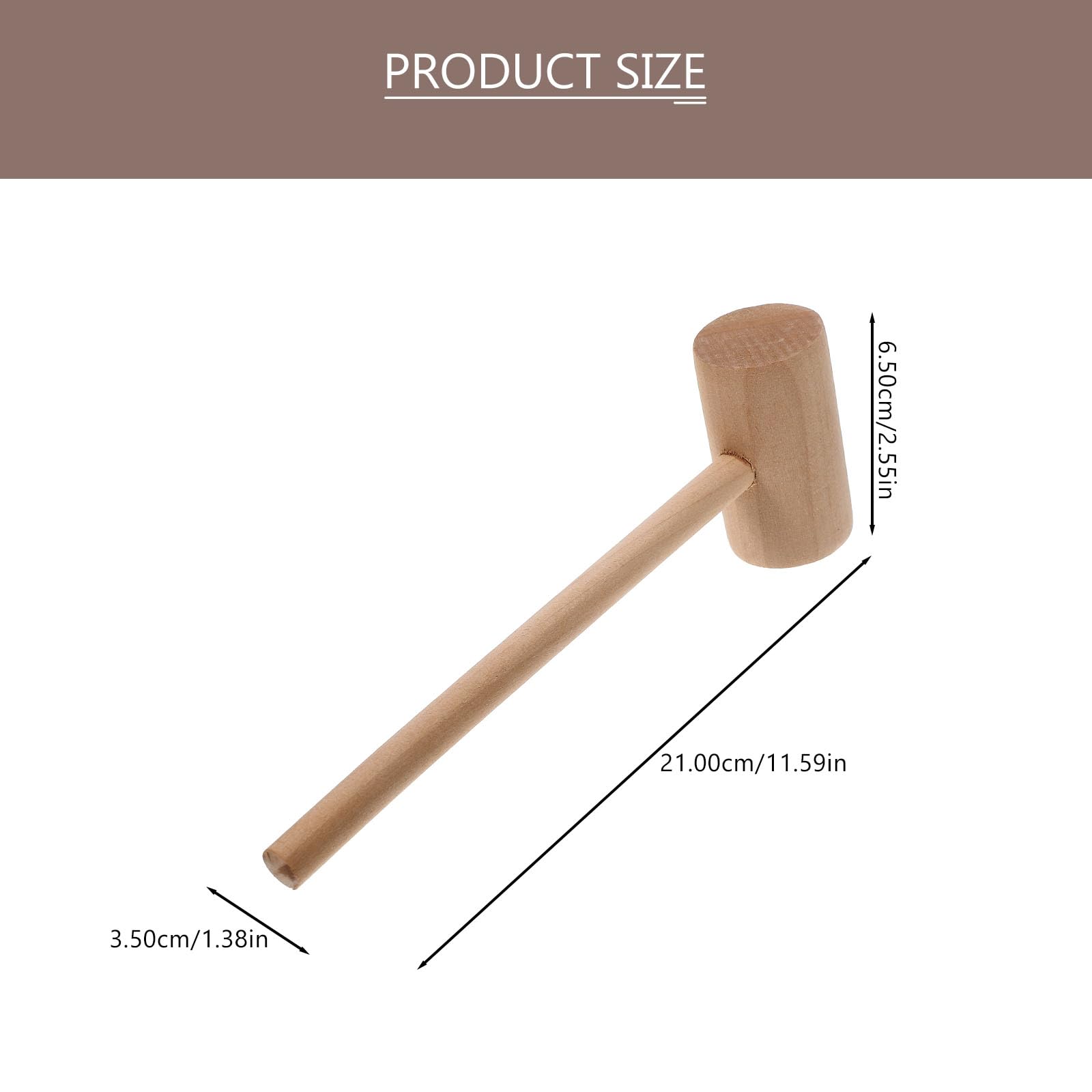 JOINPAYA 8pcs Easter Wood Hammer: Small Easter Egg Hammer Mini Wooden Crab Hammer for Chocolate Pounding Tool Easter Eggs