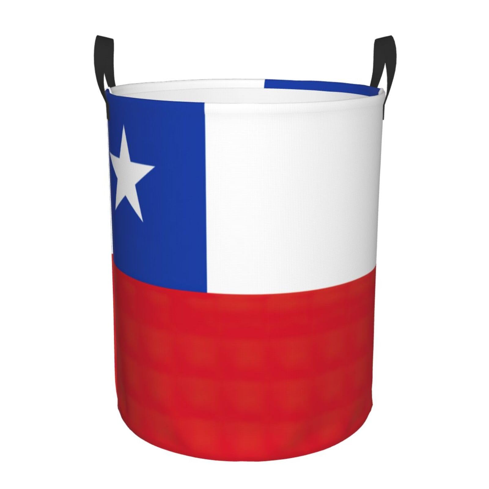 Panier de rangement vêtements et couvertures avec poignées motif Chili