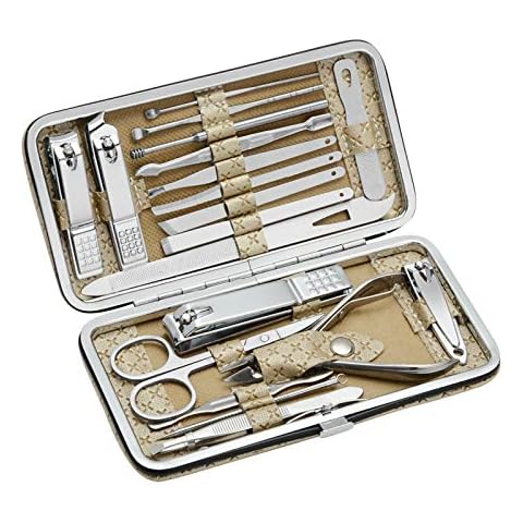 USUASI Tweezers set, 12 in1set-professional stainless steel tweezers, nail clippers trimming, facial hair removal, facial cleaning aids, high-precision tweezers,for men and women (B-19 in1set) Cover
