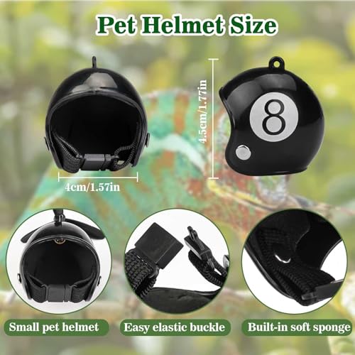 Image of 3 Pcs Lizard Leash and Hharness Set, Adjustable and Bearded Dragon Harness to Prevent Escape, Reptile Leash with Bamboo Dragonfly Helmet, Suitable for Reptiles of Various Sizes, EXPLORER