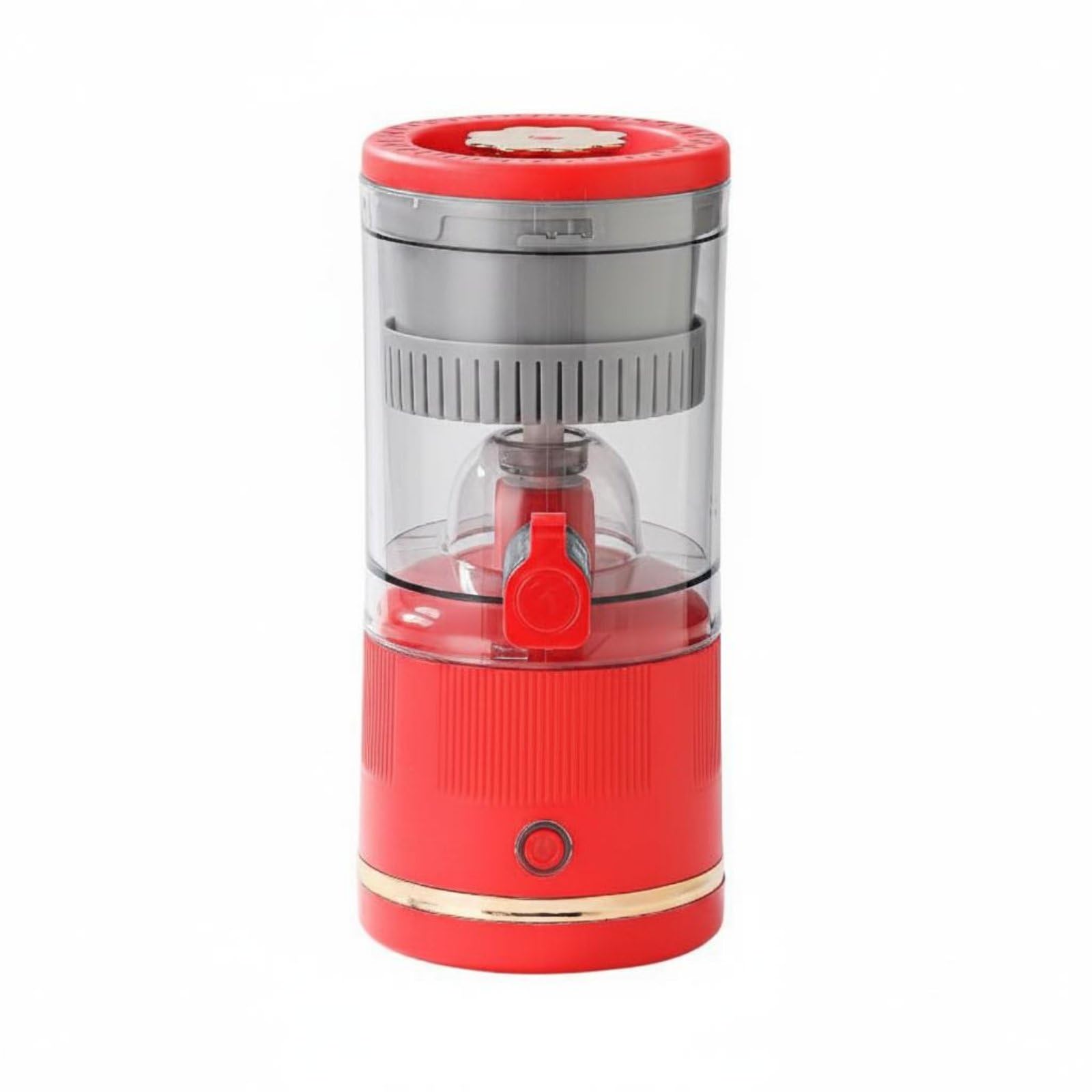 Easy to Clean Portable Electric Juicer Single-Press Operation Cordless Fruit Juicer Bladeless Design Mini Juice Extractor for Travel, Office, Camping, Red, 3.7V | Home & Garden-image-10
