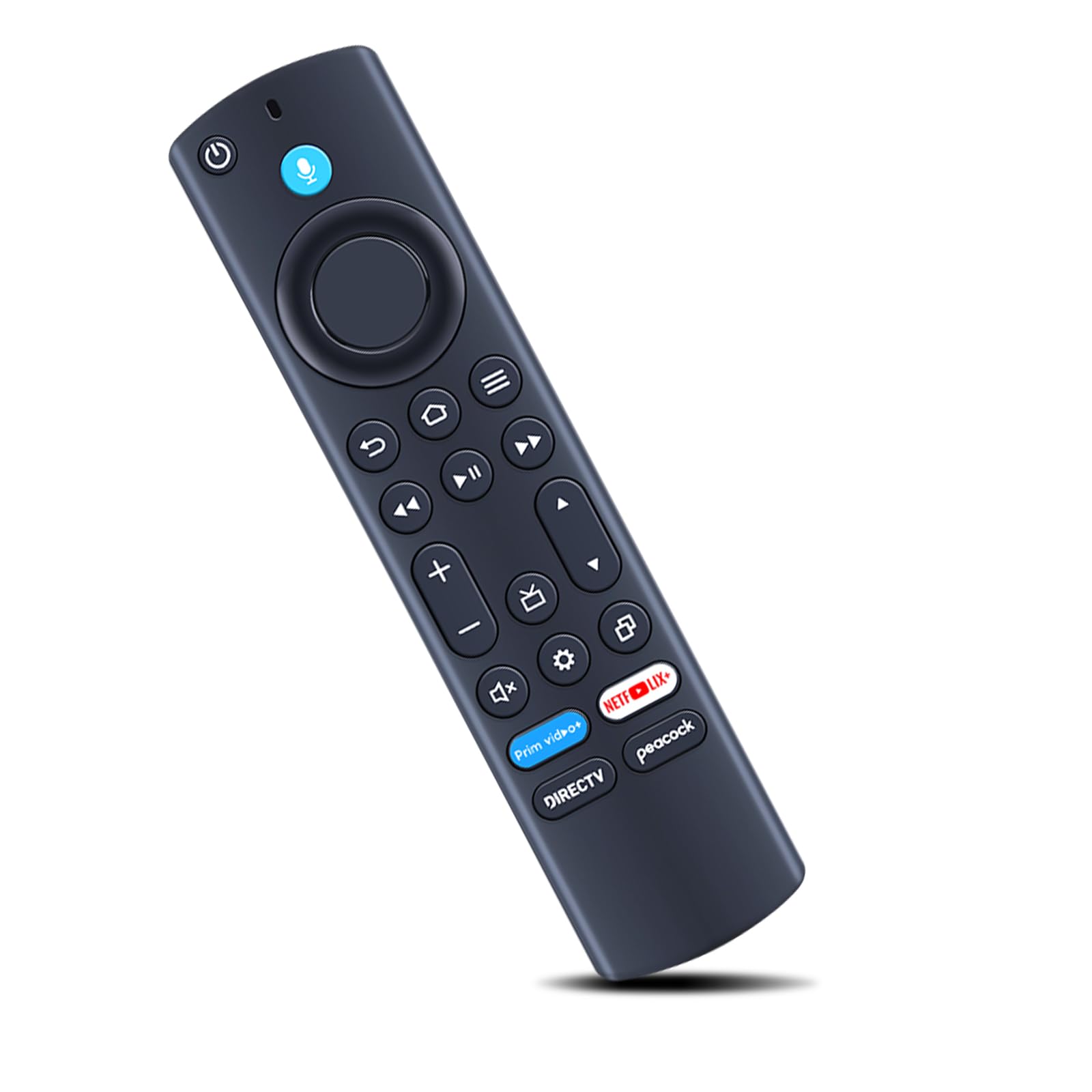 ZWP NS-RCFNA-21 Rev F Telecomando vocale di ricambio adatto per TCL TV 75Q650F, 65Q650F, 55Q650F, 75S450F, per Toshiba 75C350LU, 55C350LU, per Insignia TV NS-55F301NA22, con pulsanti DirecTV Pavone