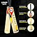 Cricket Bat Kashmir Willow Wooden Handmade Adult Full Size Cane Handle Cricket Bat for Soft Tennis Tape Ball Tournament Practice Indoor Outdoor Cricket Match by Krisp Sports