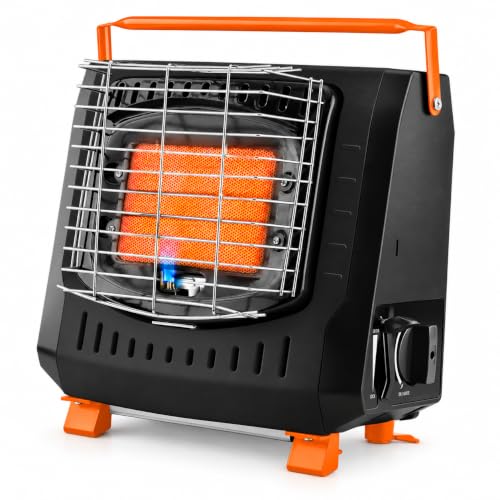 NEO TOOLS Gas-Heizofen 2200W, Tragbarer Gasheizer mit Piezozündung