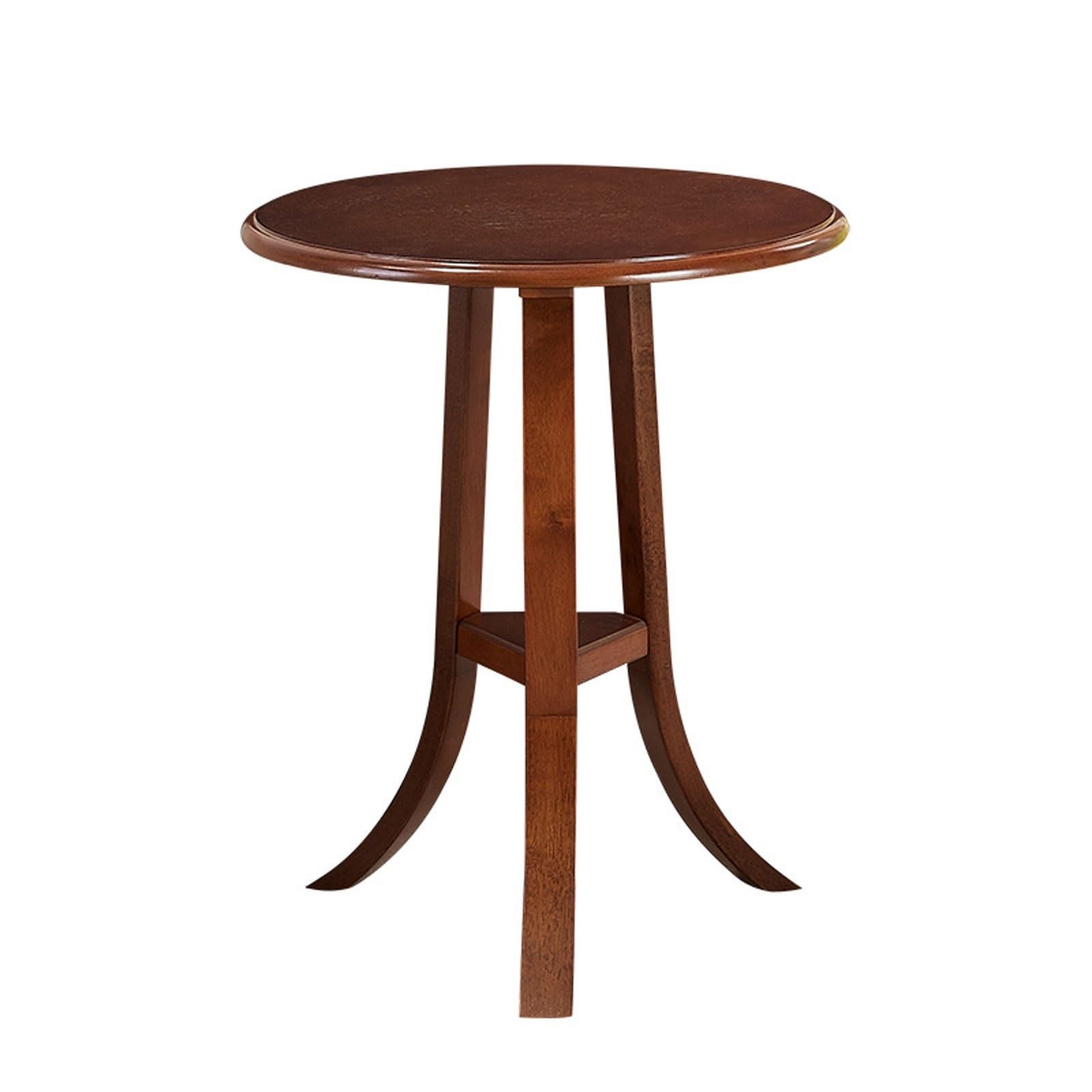 eexbz Sofa Small Round Side Table, Wood End Table Modern Sofa Table, Small Coffee Table for Living Room Bedroom and Small Spaces, Easy Assembly, Solid Wood Sofas for Living Room