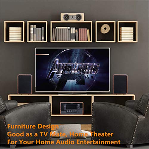 image for KEiiD Stereo Shelf System Powered with Bookshelf Speakers RMS 2X 25W f