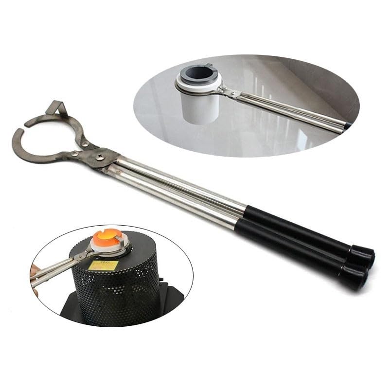 Tiegelzange aus Edelstahl for Schmelzöfen – Graphithalter, Schmuckgusszange – Optionen 1 kg, 2 kg, 3 kg(2kg)