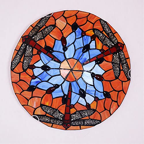 Lustre en Verre Teinté Fait Main Élégant DX05 de 20 Pouces pour Salon et Chambre