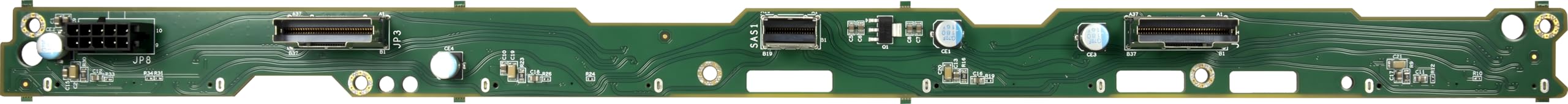Backplane NVMe Inter-Tech SU-2 modulo de almacenamiento SAS SATA de 4 bahias 4
