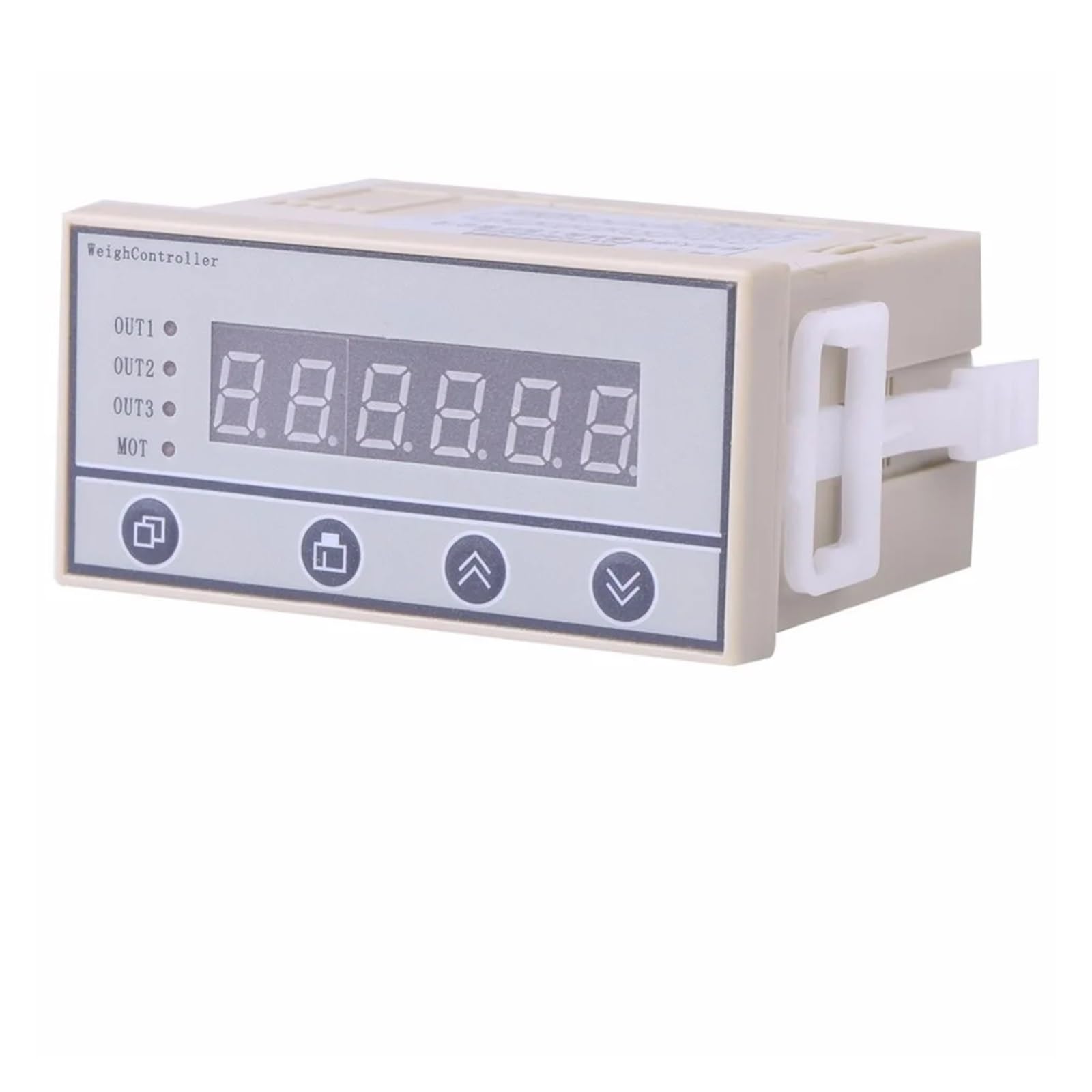 220V Load Cell Indicator Weight Sensor, 220V High Accuracy Weighing Controller Weight Indicator 6-Digit LED Display 2-pin