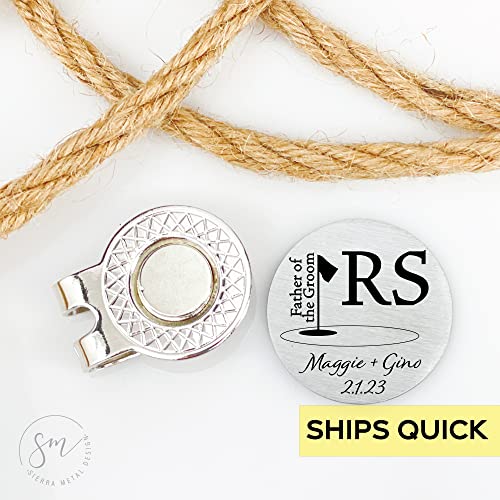 Sm Design Personalized Father Of The Groom Gift Father Of The Groom Golf Ball Marker Wedding Gift Grooms Dad Gift Parent Wedding Day Gift Golf Gift Father-Groom-Golf thumb #4