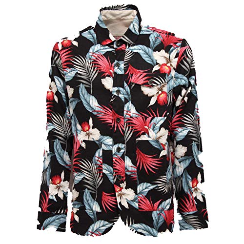 Camicia homme coton lin Nine in the Morning haut de gamme floreal