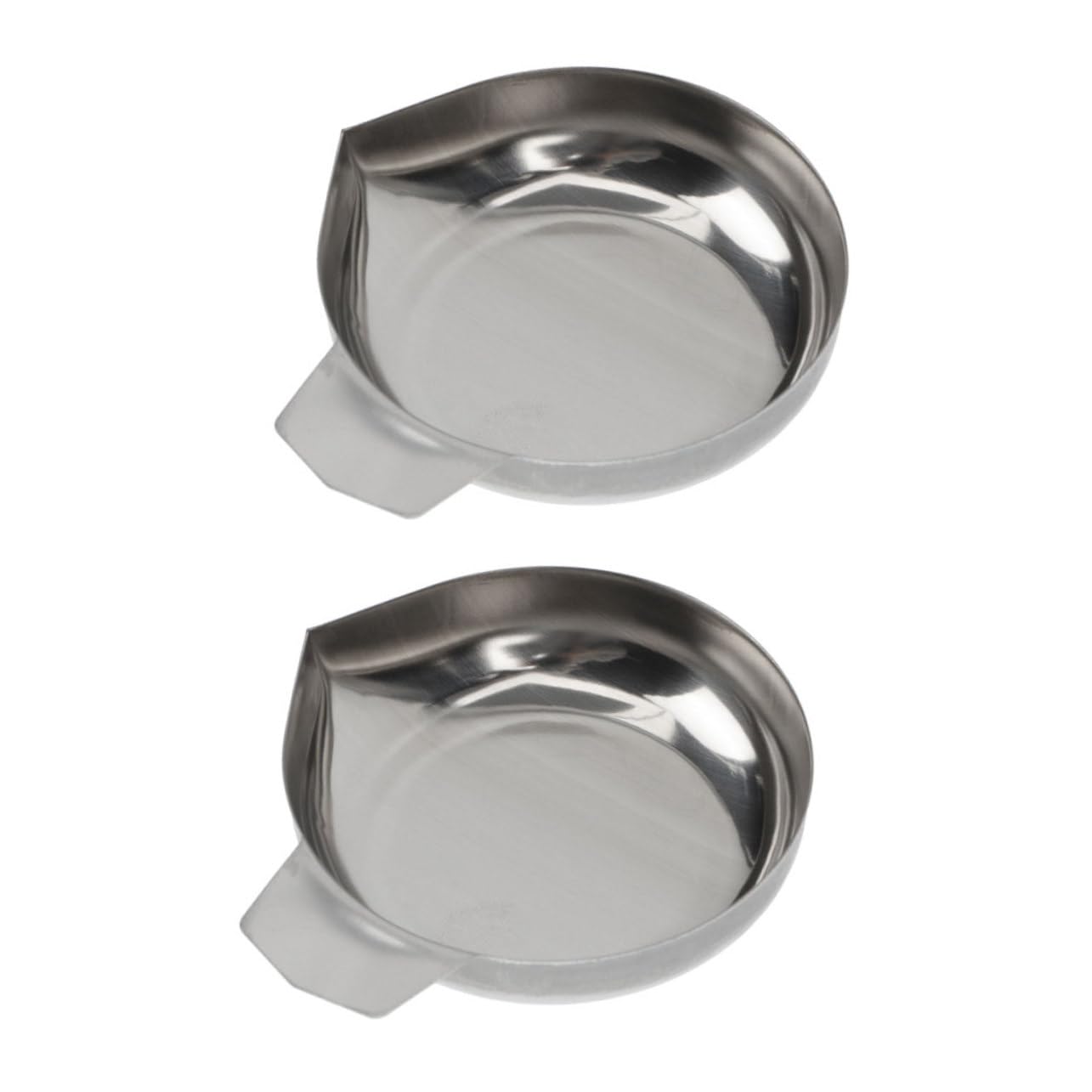 VILLFUL 6 Pcs Stainless Steel Weighing Pan Balance Jewelry Scale Scales Tray Weighting Tool Carat Scale Pan Digital Grain Scale Electronic Scale Tray Laboratory Weigh Parts Mini De Silver