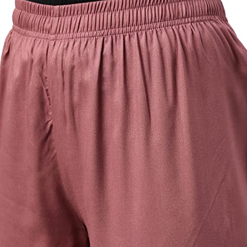 Image of GO COLORS Soft Viscose Basic Palazzo Full Length for Women| Breathable, Mid Rise, Relaxed Fit