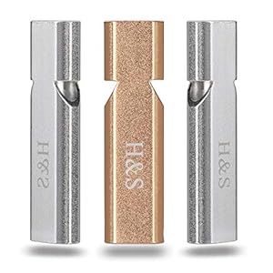 Hs survival safety whistles for outdoor camping  set of 3  aluminum emergency whistles for sports and dog training  whistle with lanyard and chain belt for boating   cucciolini doodles