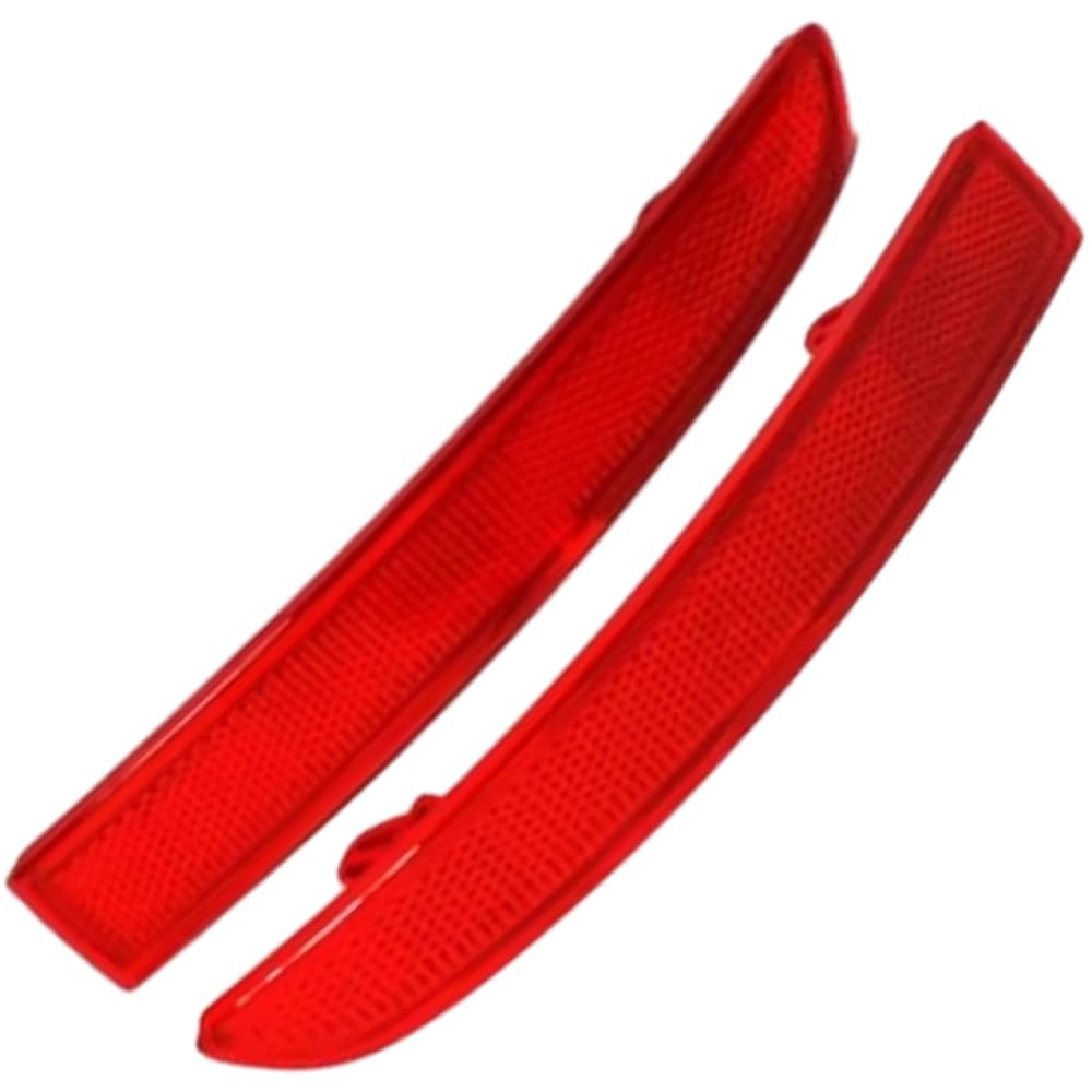 Heckstoßstangen-Reflektor, 1 Paar Heckstoßstange Reflektierende Markierungsleuchte Lichtreflektor Kompatibel mit Volkswagen Golf 5 Mk5 R32 2004-2009, Rot