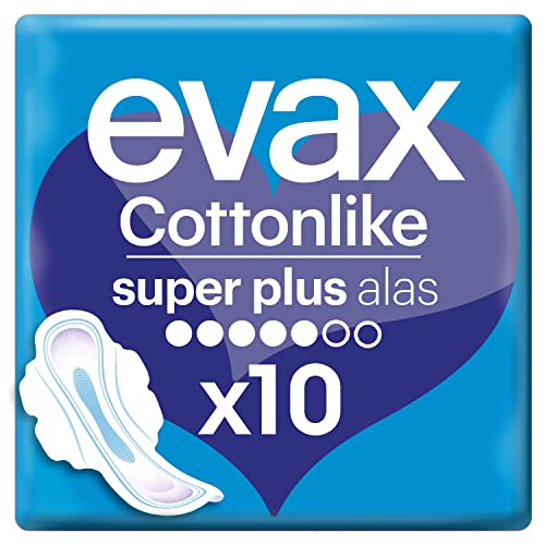 Evax Cottonlike Super Plus Compresas con Alas - 10 unidades - [pack de 4]