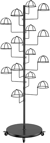 LILANAI Moderno soporte de exhibición para sombreros, organizador de gorras de béisbol independientesoporte grande compacto para pelucas, para