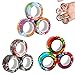 18Pcs Magnetic Rings Fidget Toys Spinner Set Easter Basket Stuffers for Kids Party Favors,Finger Magnet Rings Endless Hours of Fun ADHD Stress Relief Fidget Spinners for Birthday for Adults Teens
