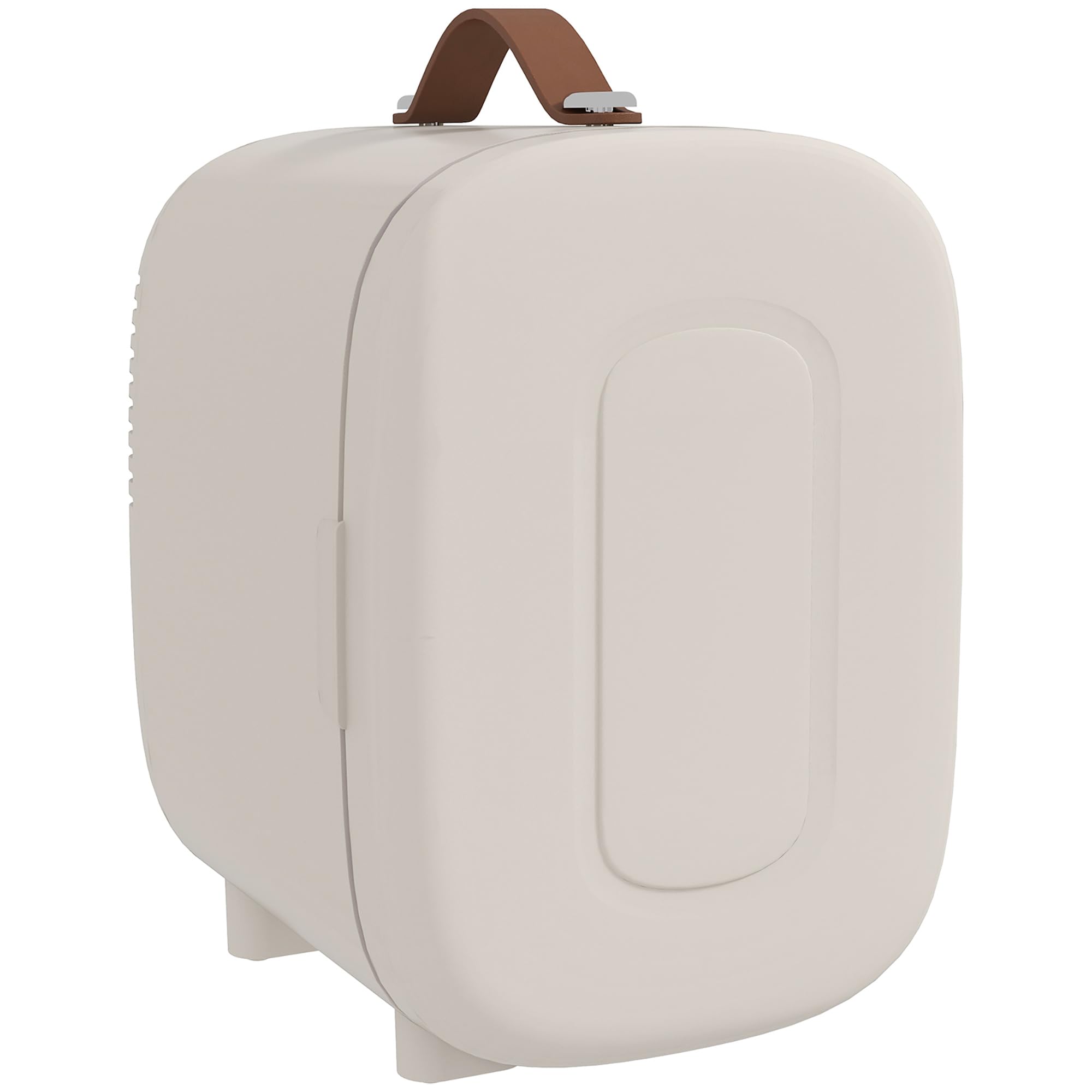 HOMCOM Nevera Cosméticos 4L Nevera Pequeña 9V/240V para Enfriar y Calentar Mini Frigorífico para Belleza Maquillaje Bebidas 20,3x26,3x28 cm Crema