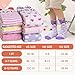 DoSmart Kids Fuzzy Slipper Socks Boys Girls Toddler Non Slip Warm Fluffy Winter Funny Thick Cozy Grips Socks 6 Pairs (Cartoon Animals, 8-12 Years)