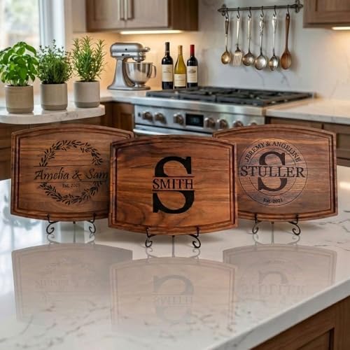 Tabla de cortar rectangular personalizada de madera miniatura 4