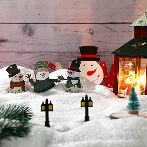 Christmas Fake Snow For Crafts Glitter Fake Snow Village Fake Snow Powder Decoration Artificial Plastic Snow Powder Christmas Tree Decorations Village Winter Displays Party Supplies (White, 300 G) #TOP23