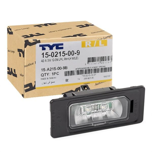 Luz LED de matricula para evitar multas de trafico en Audi A6 2