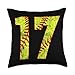 Fastpitch Softball Jersey Number Fan Favorites 17 Fast Pitch Love Softball Mom Favorite Player Throw Pillow, 18x18, Multicolor