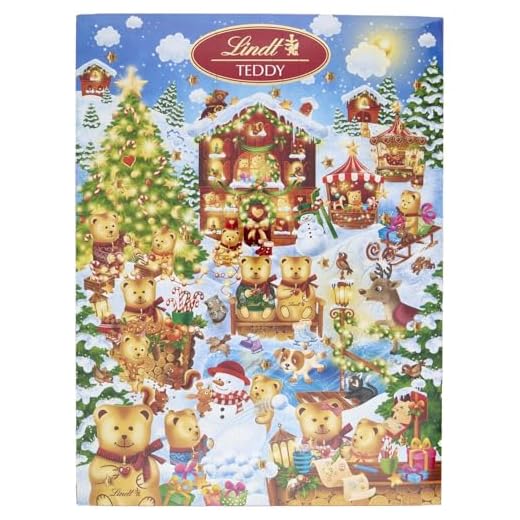Lindt Calendrier de l'Avent Ours - 172g, Lot de 2