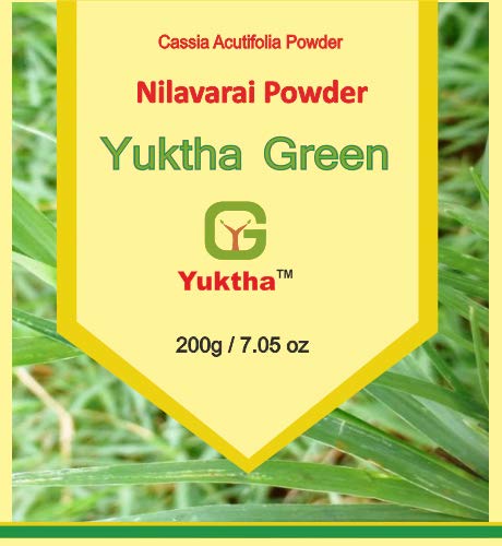 Yuktha Green Cassia Acutifolia Powder | Senna | Nilavarai | Sonamukhi | Nila Avarai - 200g/7 Oz
