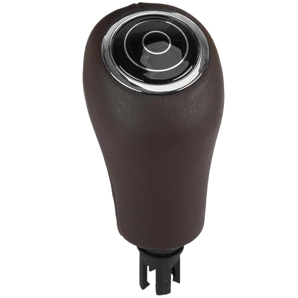 Weaadskzp Onecolor Mocha Pu Leather Shifter Gear Shift Knob Compatible With C Class W204 E Class W212 Glk X204 2009 2010 2011