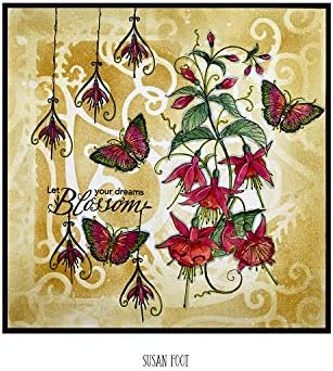 Pink Ink Designs Flamboyant Fuchsia-Clear Stamp Set, A5