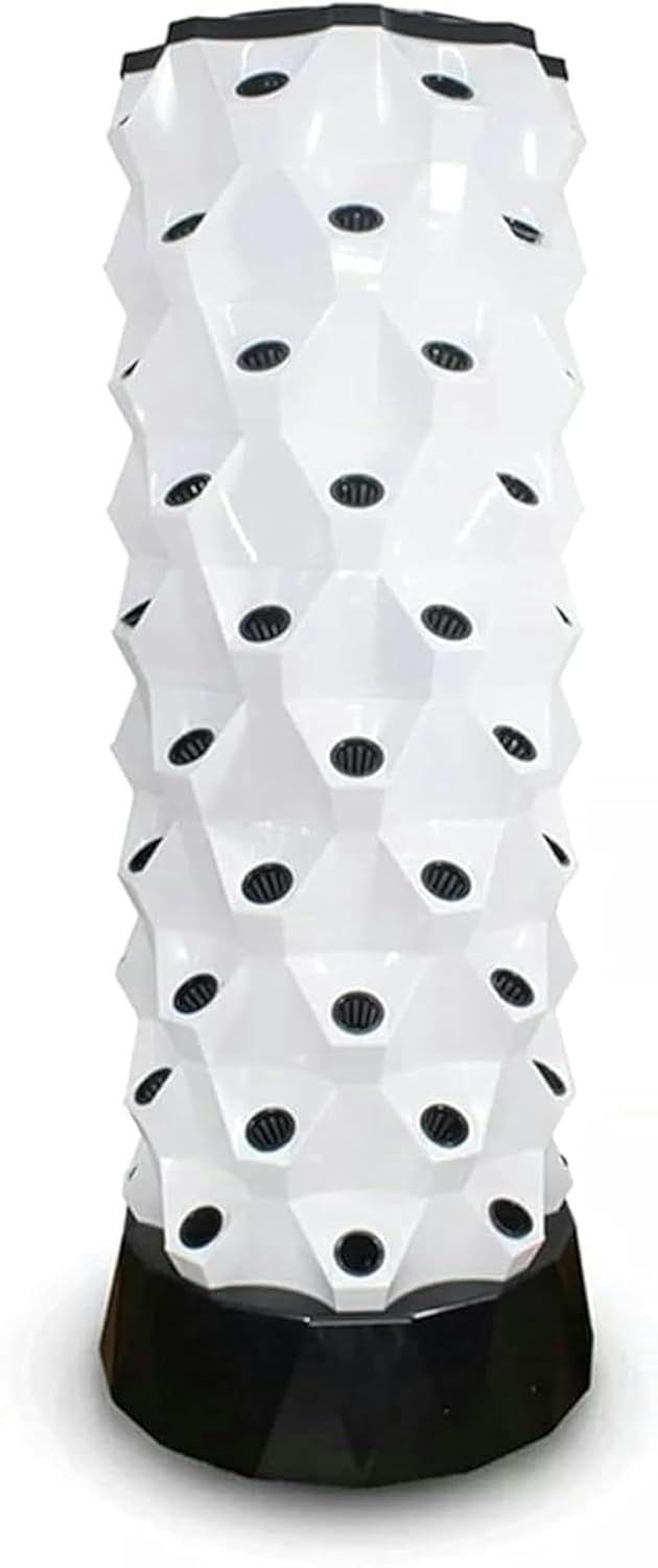 Hydroponic Grow Kit, Hydroponics Growing System Smart Hydroponics Vertical Garden Grow Kit Pineapple Tower Indoor Outdoor for Planting Vegetables Fruits,Hydroponic Growing Ki, Bianco